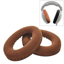 Load image into Gallery viewer, 2 PCS For Sennheiser HD515 / HD555 / HD595 / HD598 / HD558 / PC360 Flannel Earphone Cushion Cover Earmuffs Replacement Earpads with Tone Tuning Cotton, Velvet Brown, Velvet Black
