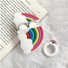 Load image into Gallery viewer, Wireless Earphones Shockproof Multicolor Rainbow Silicone Protective Case for Apple AirPods 1/2
