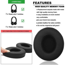 Load image into Gallery viewer, 1 Pair Soft Sponge Earmuff Headphone Jacket for Beats Solo 2.0 / 3.0, Bluetooth Version