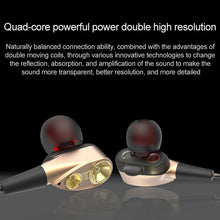 Load image into Gallery viewer, D12 1.2m Wired In Ear 3.5mm Interface Stereo Wire-Controlled HIFI Earphones Dual-motion Loop Running Game Music Headset With Packaging, D12 With Packaging (Black)