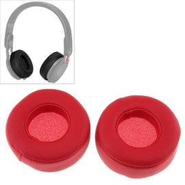 2 PCS For Beats Studio Mixr Headphone Protective Leather Cover Sponge Earmuffs, Red