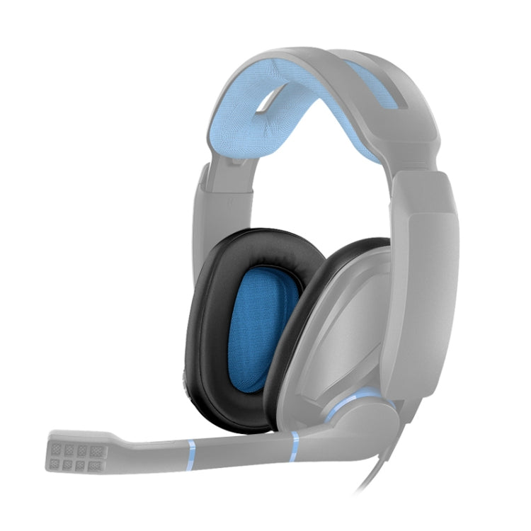 2 PCS For Sennheiser GSP300 / GSP301 / GSP302 / GSP303 / GSP350 Earphone Cushion Cover Earmuffs Replacement Earpads without Mesh