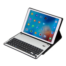 Load image into Gallery viewer, FT-1039B Detachable Bluetooth 3.0 Aluminum Alloy Keyboard + Lambskin Texture Leather Tablet Case for iPad Pro 10.5 inch / iPad Air (2019), with Water Repellent / Three-gear Angle Adjustment / Magnetic / Sleep Function