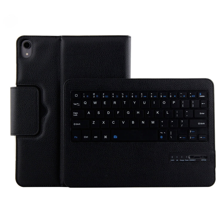 IP011 Detachable Bluetooth 3.0 ABS Keyboard + Litchi Texture Leather Tablet Case for iPad Pro 11 inch (2018), with Sleep Function