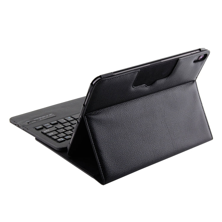 IP011 Detachable Bluetooth 3.0 ABS Keyboard + Litchi Texture Leather Tablet Case for iPad Pro 11 inch (2018), with Sleep Function