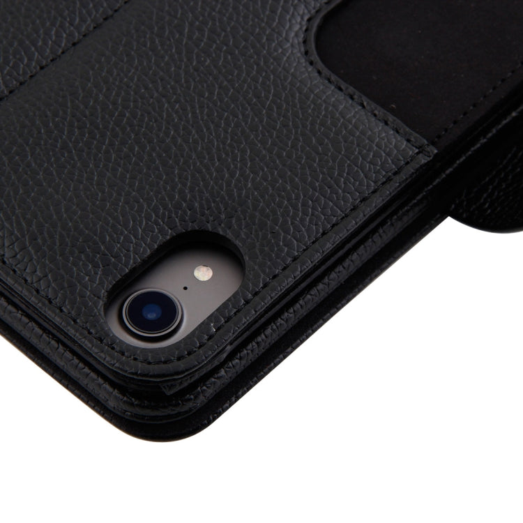 IP011 Detachable Bluetooth 3.0 ABS Keyboard + Litchi Texture Leather Tablet Case for iPad Pro 11 inch (2018), with Sleep Function