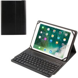 TY-1031 Universal Bluetooth 3.0 ABS Brushed Texture Keyboard + Leather Tablet Case for iOS, Windows, Android Tablet PC Between 9-10.5 inch