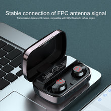 Load image into Gallery viewer, M23 Little Devil Pattern Intelligent Noise Reduction Touch Bluetooth Earphone with Three-screen Battery Display &amp; Mirror Charging Box, Support HD Call &amp; Siri