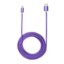 Load image into Gallery viewer, 2m Woven Style Metal Head 84 Cores 8 Pin to USB 2.0 Data / Charger Cable