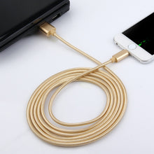 Load image into Gallery viewer, 2m Woven Style Metal Head 84 Cores 8 Pin to USB 2.0 Data / Charger Cable