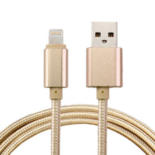 Load image into Gallery viewer, 1m Woven Style Metal Head 84 Cores 8 Pin to USB 2.0 Data / Charger Cable
