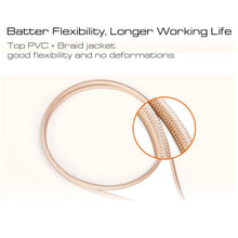 Load image into Gallery viewer, 3A Woven Style Metal Head 8 Pin to USB Charge Data Cable, Cable Length: 1m