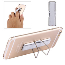 Load image into Gallery viewer, 2 in 1 Adjustable Universal Mini Adhesive Holder Stand + Slim Finger Grip, Size: 7.3 x 2.2 x 0.3 cm