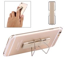 Load image into Gallery viewer, 2 in 1 Adjustable Universal Mini Adhesive Holder Stand + Slim Finger Grip, Size: 7.3 x 2.2 x 0.3 cm
