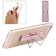 Load image into Gallery viewer, 2 in 1 Adjustable Universal Mini Adhesive Holder Stand + Slim Finger Grip, Size: 7.3 x 2.2 x 0.3 cm