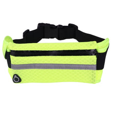 Load image into Gallery viewer, Multifunctional Outdoor Sports Mesh Breathable Fabric Waist Bag with Night Reflective Strip &amp; Earphone Hole for iPhone, Samsung, Sony and other Phones (for Less Than 6 inch)