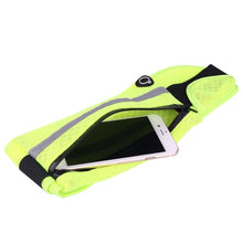 Load image into Gallery viewer, Multifunctional Outdoor Sports Mesh Breathable Fabric Waist Bag with Night Reflective Strip &amp; Earphone Hole for iPhone, Samsung, Sony and other Phones (for Less Than 6 inch)