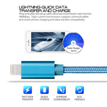 Load image into Gallery viewer, 3m 3A Woven Style Metal Head 8 Pin to USB Data / Charger Cable, 3m 8 Pin