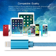 Load image into Gallery viewer, 3m 3A Woven Style Metal Head 8 Pin to USB Data / Charger Cable, 3m 8 Pin