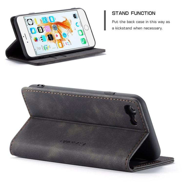 CaseMe-013 Multifunctional Retro Frosted Horizontal Flip Leather Case for iPhone 6 / 6s, with Card Slot & Holder & Wallet