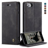 CaseMe-013 Multifunctional Retro Frosted Horizontal Flip Leather Case for iPhone 6 / 6s, with Card Slot & Holder & Wallet
