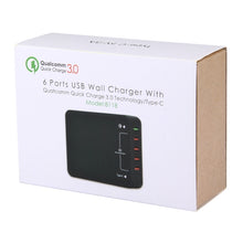 Load image into Gallery viewer, Q8118 1 Quick Charge 3.0 + 4 Smart Identification USB + 1 USB-C / Type-C 3.1 Desktop USB Charger