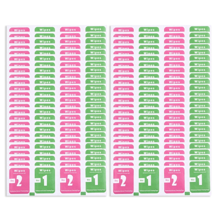 100pcs Dry-Wet Wipes Screen Protectors Accessories Alcohol for Pad Mobile Phone Watch Screen Cleaning Cloth, Size: 3 x 4cm / Piece