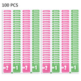 100pcs Dry-Wet Wipes Screen Protectors Accessories Alcohol for Pad Mobile Phone Watch Screen Cleaning Cloth, Size: 3 x 4cm / Piece