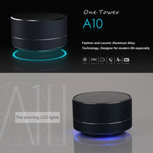 Load image into Gallery viewer, A10 Mini Portable Bluetooth Speaker Built-in MIC &amp; LED, Support Hands-free Calls &amp; TF Card