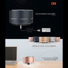 Load image into Gallery viewer, A10 Mini Portable Bluetooth Speaker Built-in MIC &amp; LED, Support Hands-free Calls &amp; TF Card