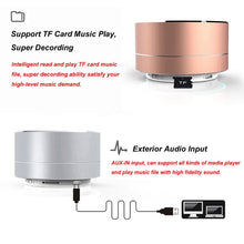 Load image into Gallery viewer, A10 Mini Portable Bluetooth Speaker Built-in MIC &amp; LED, Support Hands-free Calls &amp; TF Card