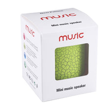 Load image into Gallery viewer, A9 Mini Portable Glare Crack Bluetooth Stereo Speaker with LED Light, Built-in MIC, Support Hands-free Calls &amp; TF Card