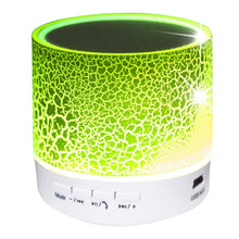 Load image into Gallery viewer, A9 Mini Portable Glare Crack Bluetooth Stereo Speaker with LED Light, Built-in MIC, Support Hands-free Calls &amp; TF Card