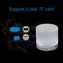 Load image into Gallery viewer, A9 Mini Portable Glare Crack Bluetooth Stereo Speaker with LED Light, Built-in MIC, Support Hands-free Calls &amp; TF Card