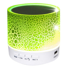 Load image into Gallery viewer, A9 Mini Portable Glare Crack Bluetooth Stereo Speaker with LED Light, Built-in MIC, Support Hands-free Calls &amp; TF Card