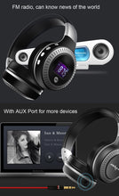 Load image into Gallery viewer, Zealot B19 Folding Headband Bluetooth Stereo Music Headset with Display for iPhone, Galaxy, Huawei, Xiaomi, LG, HTC and Other Smart Phones