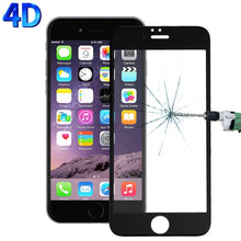 Load image into Gallery viewer, For iPhone 6 &amp; 6s 0.26mm 9H Surface Hardness 4D Curverd Arc Explosion-proof HD Silk-screen Tempered Glass Full Screen Film
