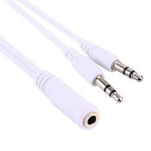 Load image into Gallery viewer, 1M Hi-Fi AUX Audio Cable 3.5mm Dual Male to Female Plug Jack Stereo Audio Wire for iPhone, iPad, Samsung, MP3, MP4, Sound Card, TV, Radio-recorder, Car Bluetooth Speacker, Computer, etc, 3.5mm 2 Male to Female