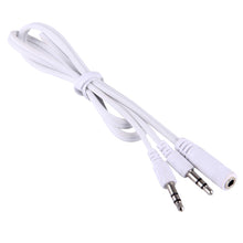 Load image into Gallery viewer, 1M Hi-Fi AUX Audio Cable 3.5mm Dual Male to Female Plug Jack Stereo Audio Wire for iPhone, iPad, Samsung, MP3, MP4, Sound Card, TV, Radio-recorder, Car Bluetooth Speacker, Computer, etc, 3.5mm 2 Male to Female