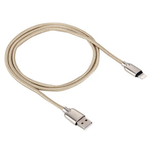 Load image into Gallery viewer, 1m Woven 108 Copper Cores 8 Pin to USB Data Sync Charging Cable for iPhone, iPad