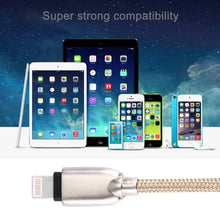 Load image into Gallery viewer, 1m Woven 108 Copper Cores 8 Pin to USB Data Sync Charging Cable for iPhone, iPad