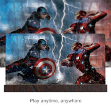 Load image into Gallery viewer, 12.0 inch Universal Foldable Portable Wood + Organic Glass Eyeshield 3D Video Mobile Phone Screen Magnifier Bracket Enlarge with Holder for All Smartphones, Size: 260*190*8mm