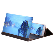 Load image into Gallery viewer, 12.0 inch Universal Foldable Portable Wood + Organic Glass Eyeshield 3D Video Mobile Phone Screen Magnifier Bracket Enlarge with Holder for All Smartphones, Size: 260*190*8mm