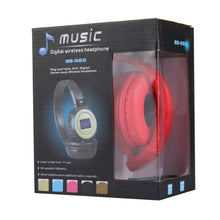 Load image into Gallery viewer, BS-N65 Headband Folding Stereo HiFi Wireless Headphone Headset with LCD Screen &amp; TF Card Slot &amp; LED Indicator Light &amp; FM Function