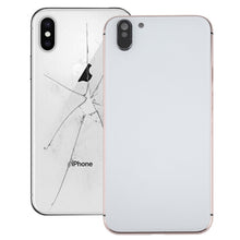 Load image into Gallery viewer, 5 in 1 Full Assembly Metal Housing Cover with Appearance Imitation of iX for iPhone 6, Including Back Cover &amp; Card Tray &amp; Volume Control Key &amp; Power Button &amp; Mute Switch Vibrator Key, No Headphone Jack (Gold+White)