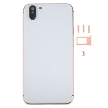 Load image into Gallery viewer, 5 in 1 Full Assembly Metal Housing Cover with Appearance Imitation of iX for iPhone 6, Including Back Cover &amp; Card Tray &amp; Volume Control Key &amp; Power Button &amp; Mute Switch Vibrator Key, No Headphone Jack (Gold+White)