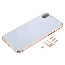 Load image into Gallery viewer, 5 in 1 Full Assembly Metal Housing Cover with Appearance Imitation of iX for iPhone 6, Including Back Cover &amp; Card Tray &amp; Volume Control Key &amp; Power Button &amp; Mute Switch Vibrator Key, No Headphone Jack (Gold+White)