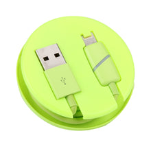 Load image into Gallery viewer, 1m Circular Bobbin Gift Box Style 8 Pin to USB Data Sync Cable with Indicator for iPhone, iPad