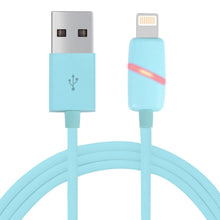 Load image into Gallery viewer, 1m Circular Bobbin Gift Box Style 8 Pin to USB Data Sync Cable with Indicator for iPhone, iPad