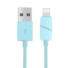 Load image into Gallery viewer, 1m Circular Bobbin Gift Box Style 8 Pin to USB Data Sync Cable with Indicator for iPhone, iPad